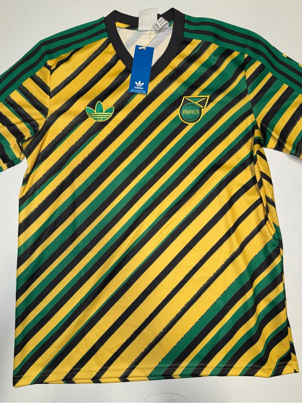 Adidas: Jamaica Green/Yellow Soccer Jersey (Medium)